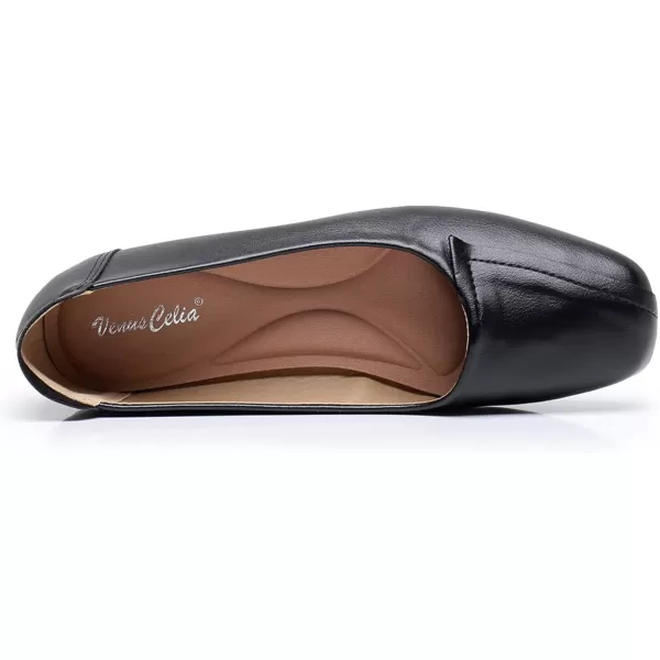 VenusCelia Women's Plain Dance Flat Shoe