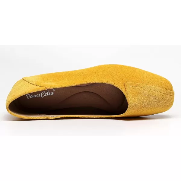 VenusCelia Women's Plain Dance Flat Shoe