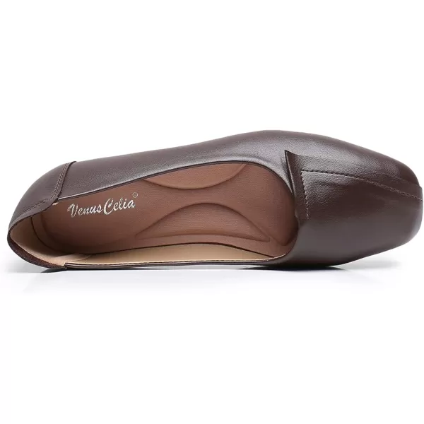 VenusCelia Women's Plain Dance Flat Shoe