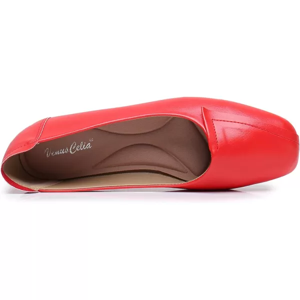 VenusCelia Women's Plain Dance Flat Shoe