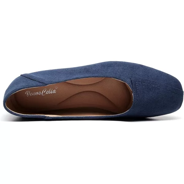 VenusCelia Women's Plain Dance Flat Shoe