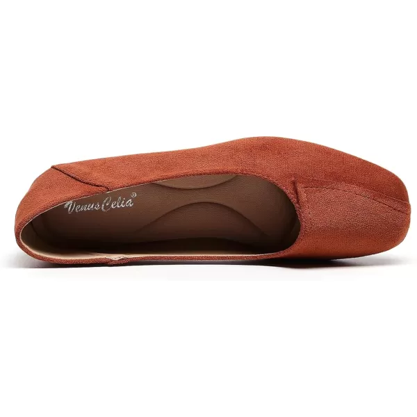 VenusCelia Women's Plain Dance Flat Shoe