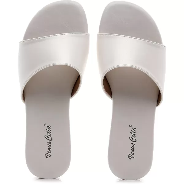VenusCelia Women's Plain Flat Sandal