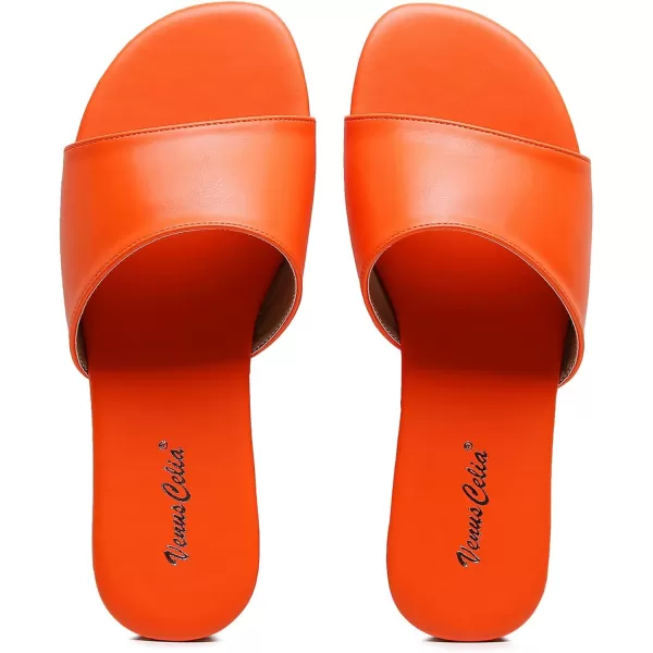 VenusCelia Women's Plain Flat Sandal
