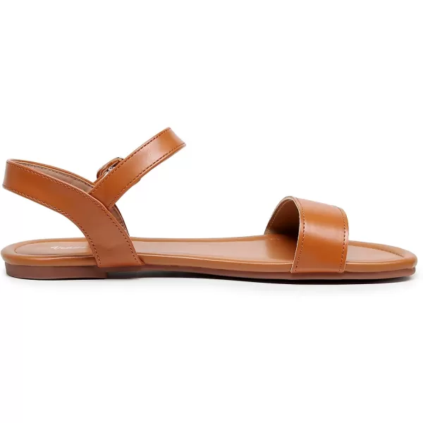 VenusCelia Women's Plain Strap Flat Sandal