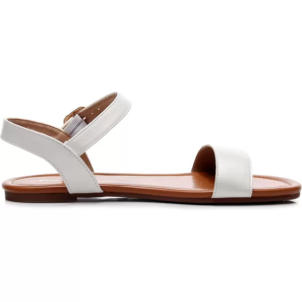 VenusCelia Women's Plain Strap Flat Sandal