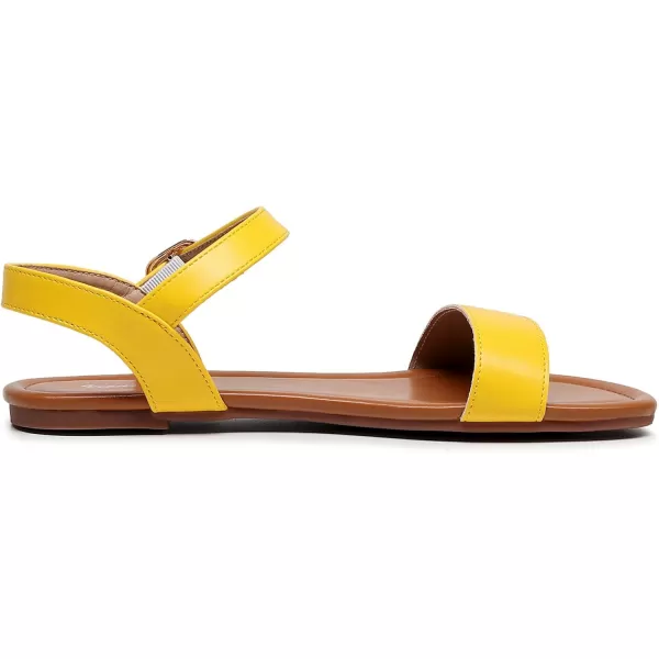 VenusCelia Women's Plain Strap Flat Sandal