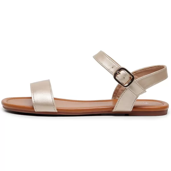VenusCelia Women's Plain Strap Flat Sandal