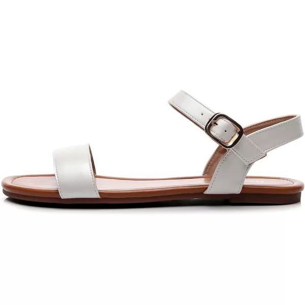 VenusCelia Women's Plain Strap Flat Sandal