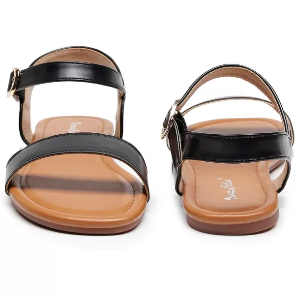 VenusCelia Women's Plain Strap Flat Sandal