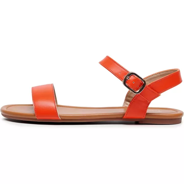 VenusCelia Women's Plain Strap Flat Sandal