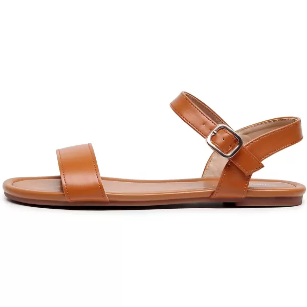 VenusCelia Women's Plain Strap Flat Sandal