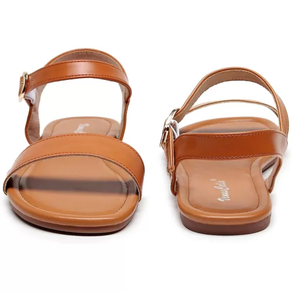 VenusCelia Women's Plain Strap Flat Sandal