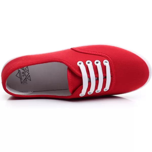 VenusCelia Women's Rainbow Canvas Lace Up SneakerⅡ