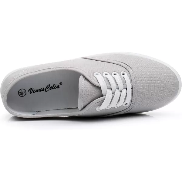 VenusCelia Women's Rainbow Canvas Lace Up SneakerⅡ