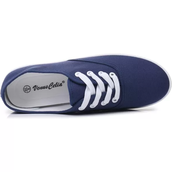 VenusCelia Women's Rainbow Lace Up Sneaker Shoes