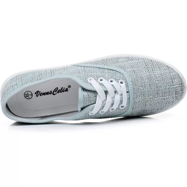 VenusCelia Women's Rainbow Lace Up Sneaker Shoes