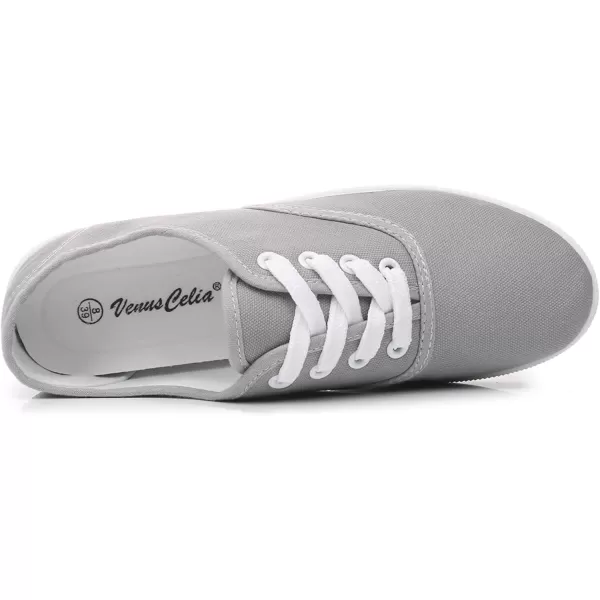 VenusCelia Women's Rainbow Lace Up Sneaker Shoes