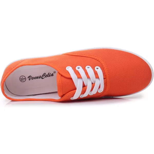 VenusCelia Women's Rainbow Lace Up Sneaker Shoes
