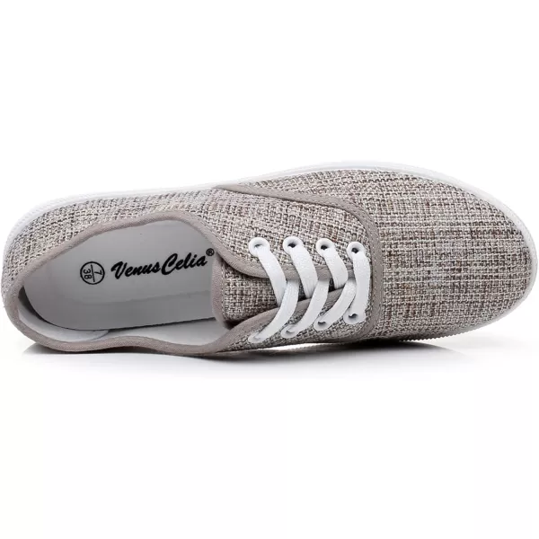 VenusCelia Women's Rainbow Lace Up Sneaker Shoes
