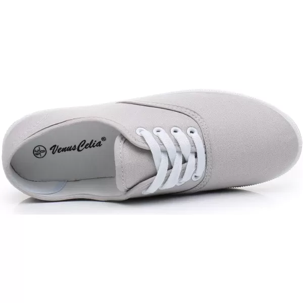 VenusCelia Women's Rainbow Lace Up Sneaker Shoes