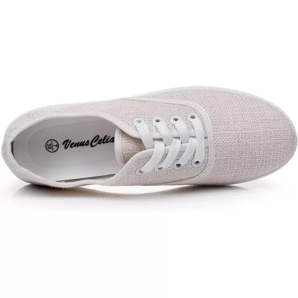 VenusCelia Women's Rainbow Lace Up Sneaker Shoes