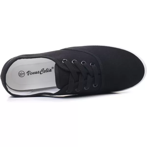 VenusCelia Women's Rainbow Lace Up Sneaker Shoes