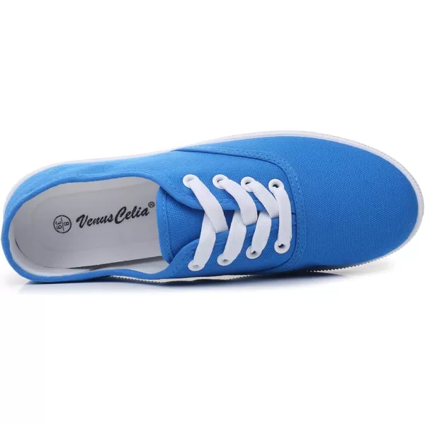 VenusCelia Women's Rainbow Lace Up Sneaker Shoes