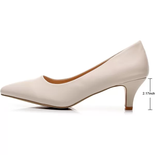 VenusCelia Women's Rokoko Pump Kitten Heel Shoe