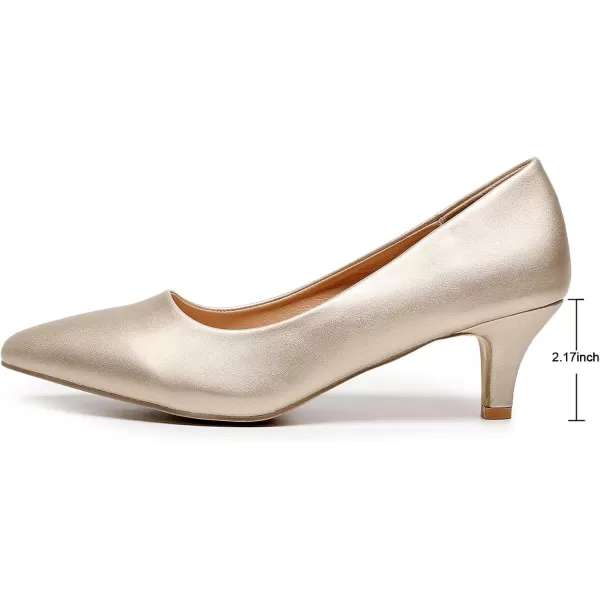 VenusCelia Women's Rokoko Pump Kitten Heel Shoe