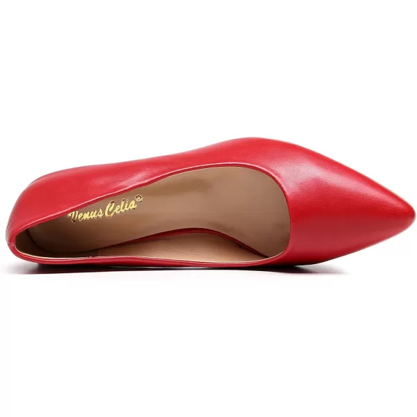 VenusCelia Women's Rokoko Pump Kitten Heel Shoe