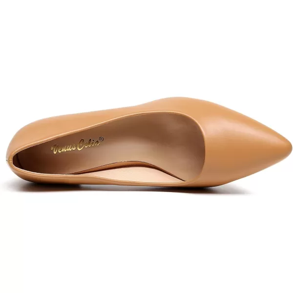 VenusCelia Women's Rokoko Pump Kitten Heel Shoe
