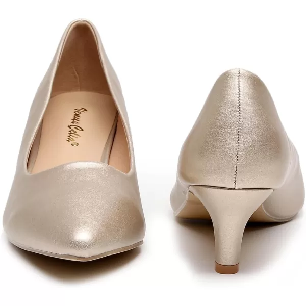 VenusCelia Women's Rokoko Pump Kitten Heel Shoe