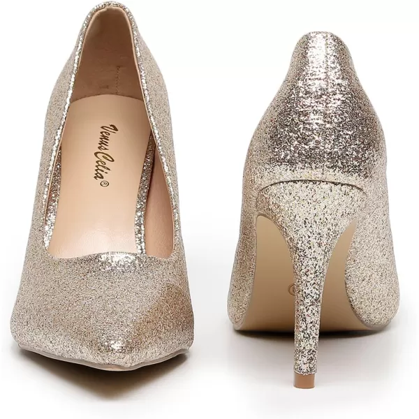 VenusCelia Women's Rokoko Pump Stiletto Heel Shoe