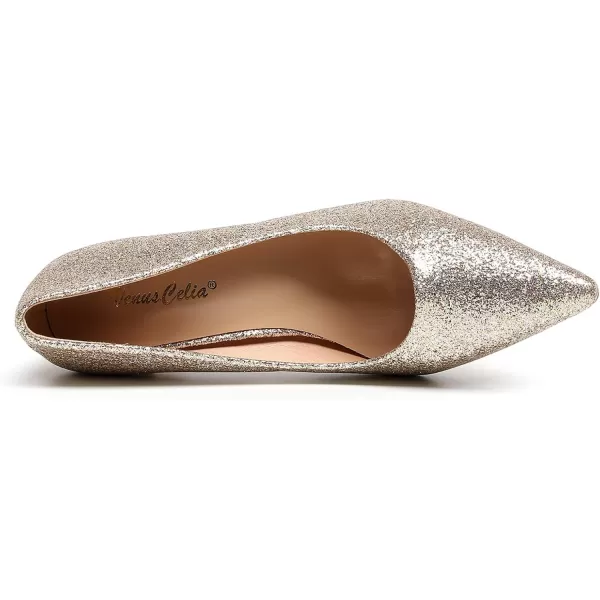 VenusCelia Women's Rokoko Pump Stiletto Heel Shoe