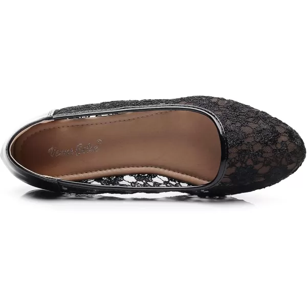 VenusCelia Women's Serenity Breathable Lace Upper Flat
