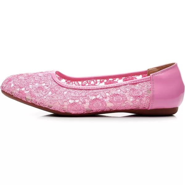 VenusCelia Women's Serenity Breathable Lace Upper Flat