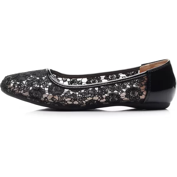 VenusCelia Women's Serenity Breathable Lace Upper Flat