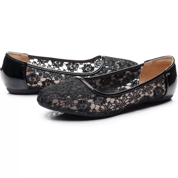 VenusCelia Women's Serenity Breathable Lace Upper Flat