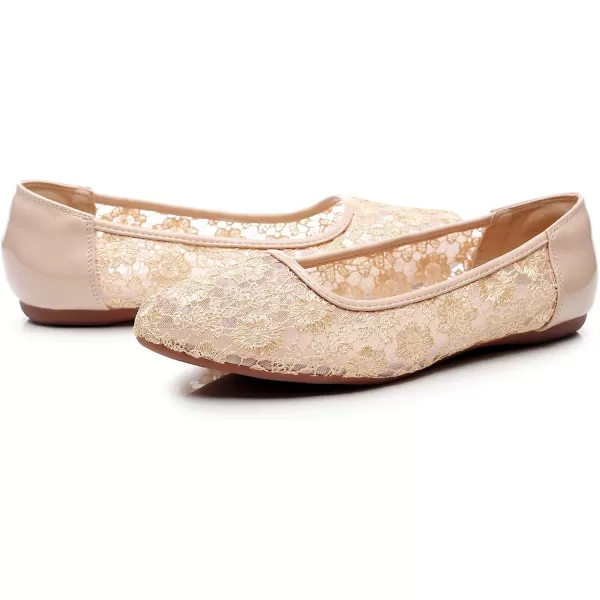 VenusCelia Women's Serenity Breathable Lace Upper Flat