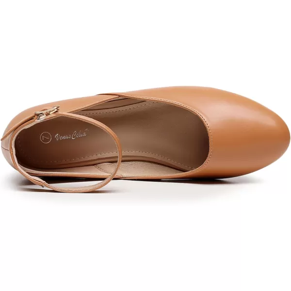 VenusCelia Women's Serenity Strap Flats Shoe