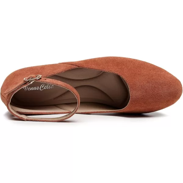 VenusCelia Women's Serenity Strap Flats Shoe