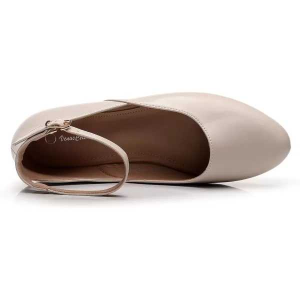 VenusCelia Women's Serenity Strap Flats Shoe