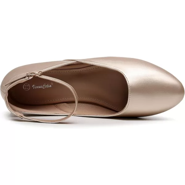 VenusCelia Women's Serenity Strap Flats Shoe