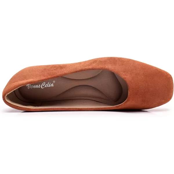 VenusCelia Women's Tile-Toe Flat Shoe