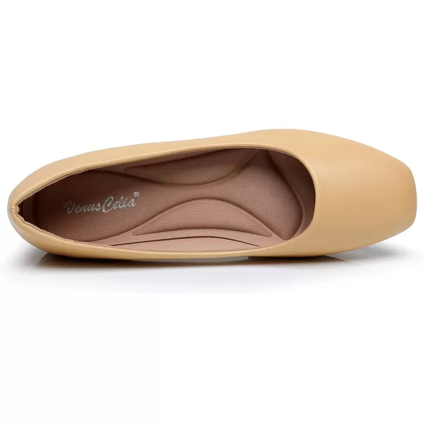 VenusCelia Women's Tile-Toe Flat Shoe