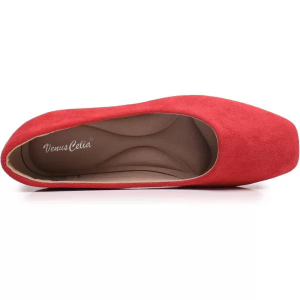 VenusCelia Women's Tile-Toe Flat Shoe