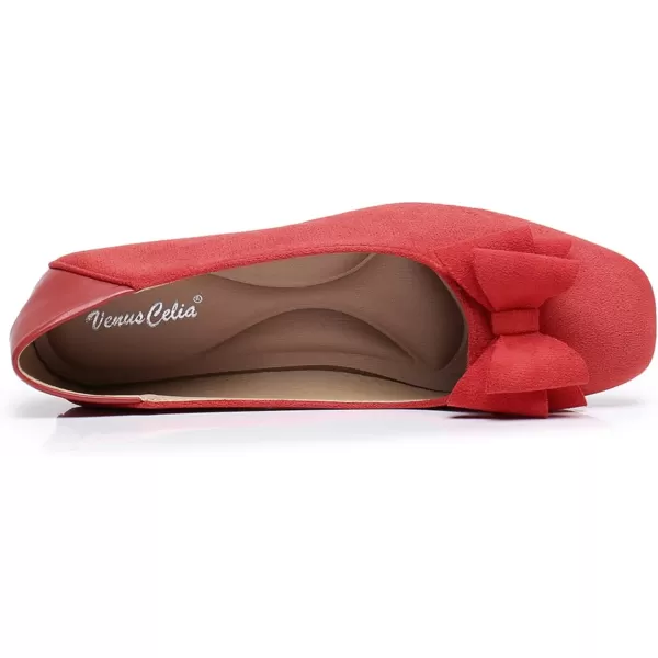VenusCelia Women's Tile-Toe Flat Shoe