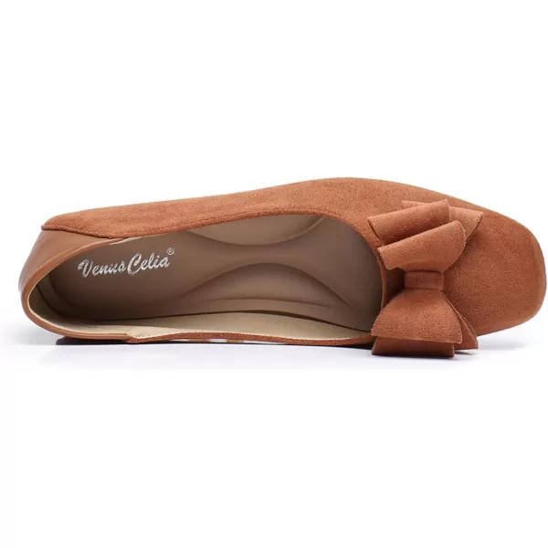 VenusCelia Women's Tile-Toe Flat Shoe