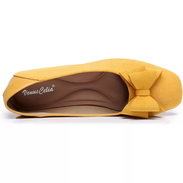 VenusCelia Women's Tile-Toe Flat Shoe